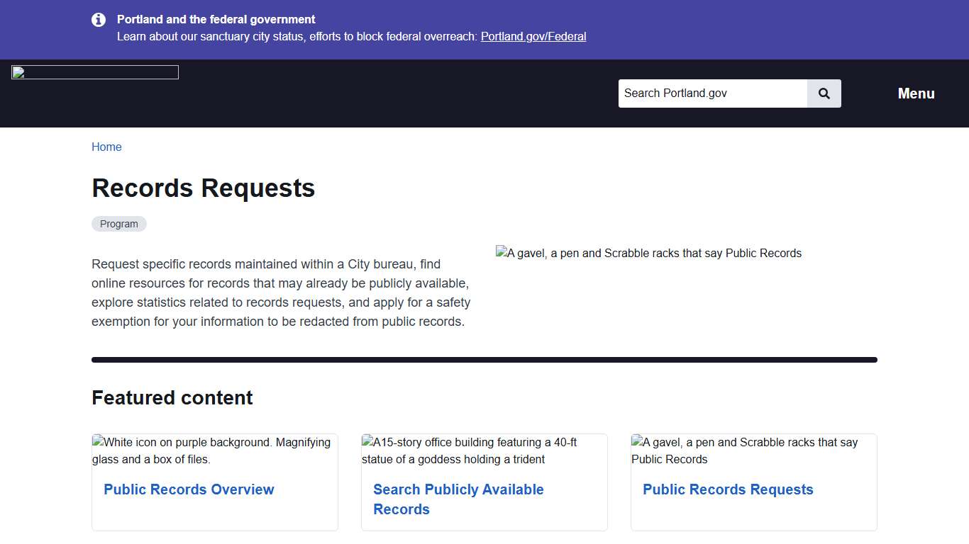 Records Requests Portland.gov